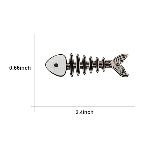 Alloy Fish Bone Hair Clips 2pcs Cute Hair Barrettes for Women