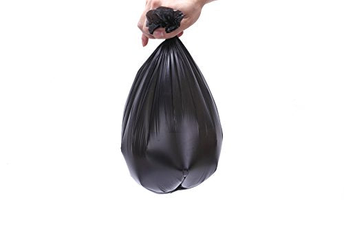 120 Count Small Black Trash Bags for Wastebaskets - 1.2-1.5 Gallon