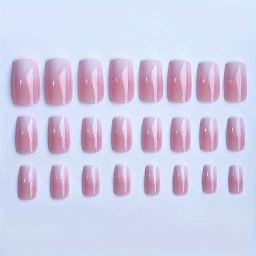 Short Press on Nails 2-Set Almond False Nails with 3D Flower Design