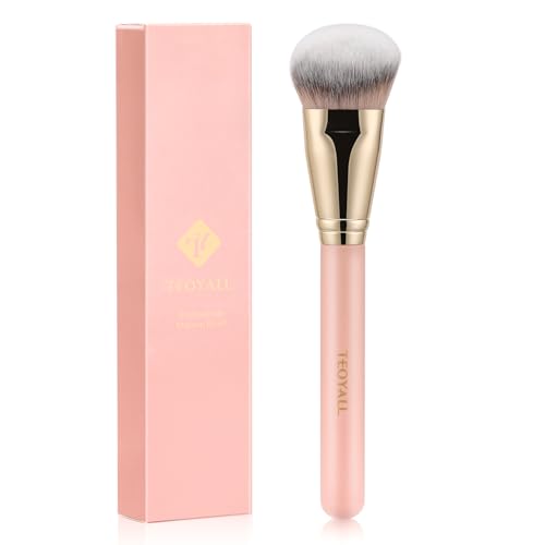 TEOYALL Cat Paw Foundation Brush - Large Angled Dense Makeup Brush for Liquid, Cream, and Powder