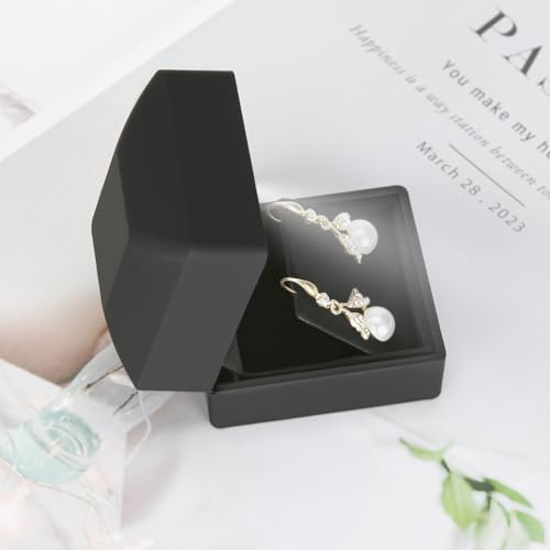 LED Earring Jewelry Gift Box with Light for Proposals & Engagements