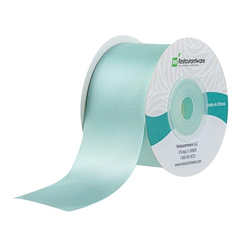 Blue Satin Ribbon - 10 Yards x 1.5 Inches - Glossy Fringe-Resistant Craft Ribbon