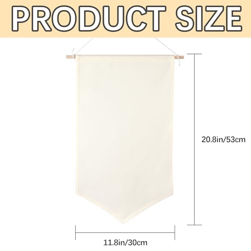 3 PCS Beige Canvas Banners Jewelry Organizer - Wall Hanging Brooch Display (30x53cm)