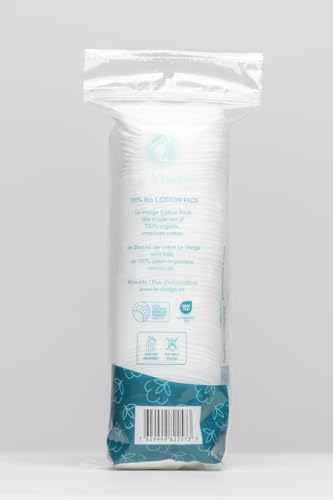 Le Visage Ultra-Soft 100% Cotton Rounds - 80 Pack Hypoallergenic Face Pads