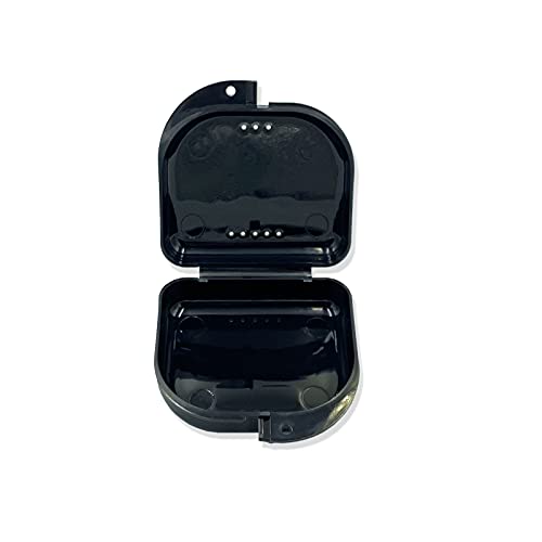 Orthodontic Retainer Case with Vent Holes and Secure Snap Lock
