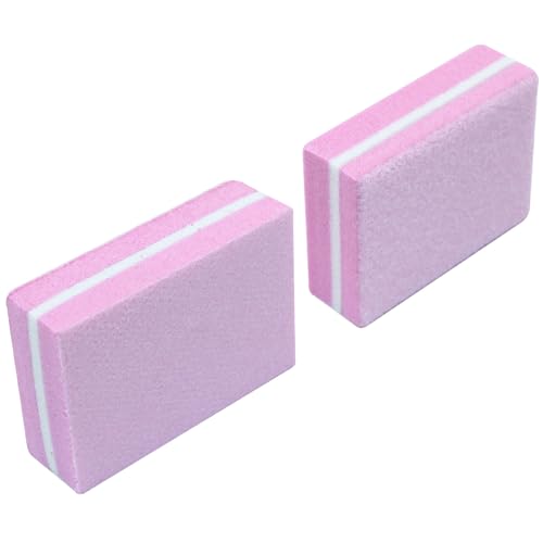 Verkelly Mini Nail Buffer Blocks 50 Pcs Pink 100/180 Grit
