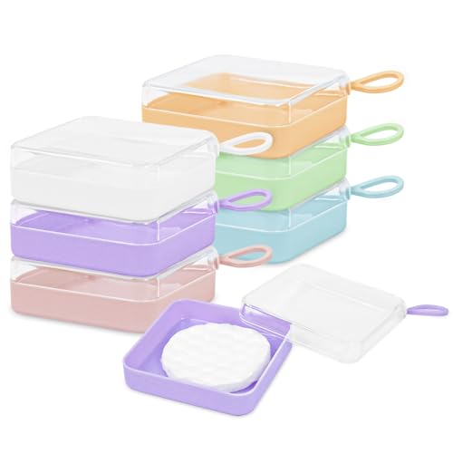Etenpo 6-Pack Cotton Pad Holder & Hair Accessories Storage Box