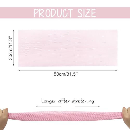 Quacc African Exfoliating Net Sponge - Pink Long Nylon Bath Mesh