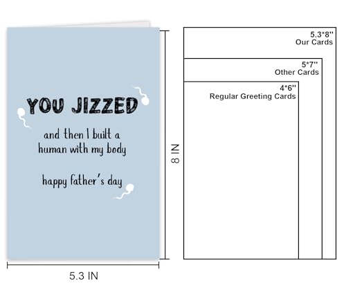 Funny Father's Day Card for Husband or Boyfriend - Humorous Gift