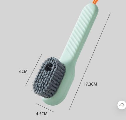 RUIGENG 2-in-1 Soap Dispensing Scrub Brush for Kitchen and Bathroom
