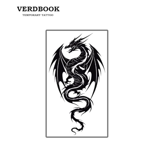 Winged Dragon Semi Permanent Temporary Tattoo - 2 Sheets