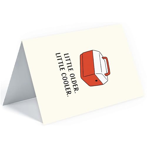 Hqulpr Funny Birthday Card for Men - HB2 Little Older, Little Cooler