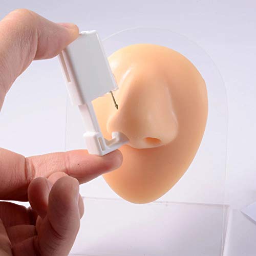 Silver Angel Self Nose Piercing Kit Disposable Piercing Gun with Stud