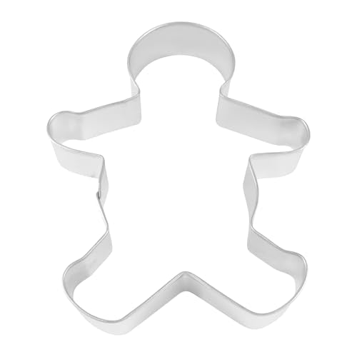 8" Gingerbread Boy Cookie Cutter - R&M International, Tinplated Steel