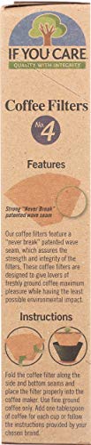 If You Care #4 Cone Coffee Filters - Unbleached & Compostable, 100 Count