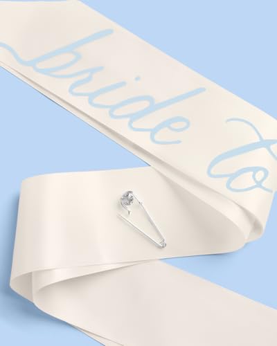 xo, Fetti Bride To Be Sash - Ivory Satin Bachelorette Accessory