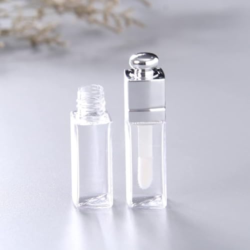 Clear Empty Lip Gloss Tubes 3ml - 6 Pcs Refillable DIY Containers