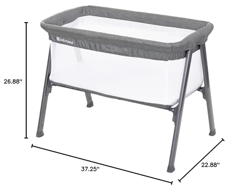 Baby Trend Lil Snooze™ Large Bassinet Plus, Restful Grey
