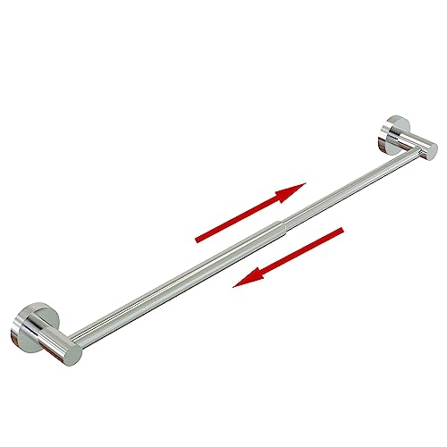 Adjustable 304 Stainless Steel Towel Bar for Bathroom - 11.8 to 22.6 Inches