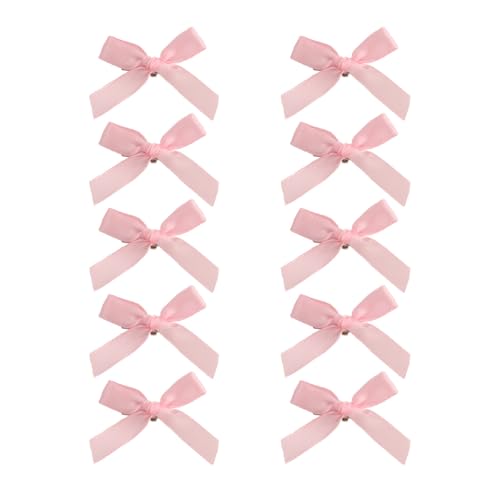 ADIASEN Mini Satin Ribbon Hair Bow Clips Set - Small Barrettes