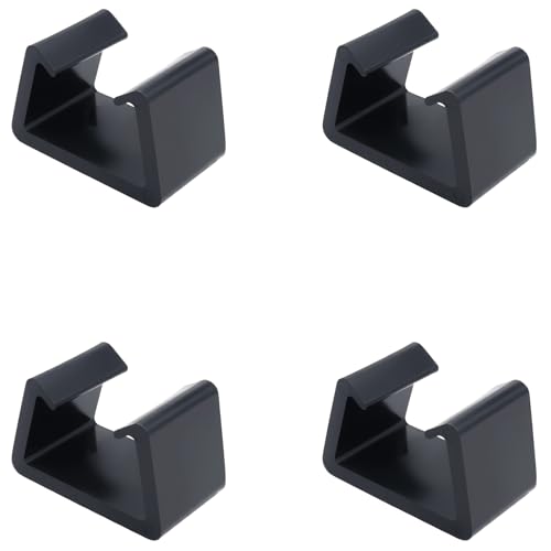 4 Pack Black Wicker Chair Clamps for Modular Furniture Connection