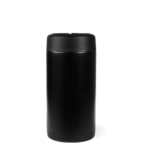 HydroJug Slim Can Cooler - 2-in-1 Insulated Can Cooler Cup - Stainless Steel Slim Can Holder with Non-Slip Rubber Base - Screw-Top Lid - Dishwasher Safe - 12oz, Wildrose