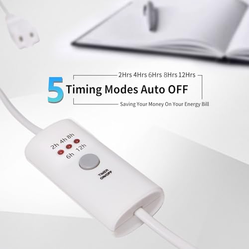HUNANBANG Auto-Off Timer Switch for Wax Warmers & Small Appliances, White A