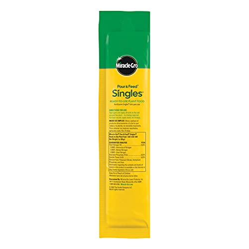 Miracle-Gro Pour & Feed Singles Plant Food, 2 oz Ready-to-Use Fertilizer