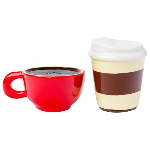 Gilmore Girls Latte Mug Salt and Pepper Shaker Set - Luke's Diner Style, Variation of THIS listing