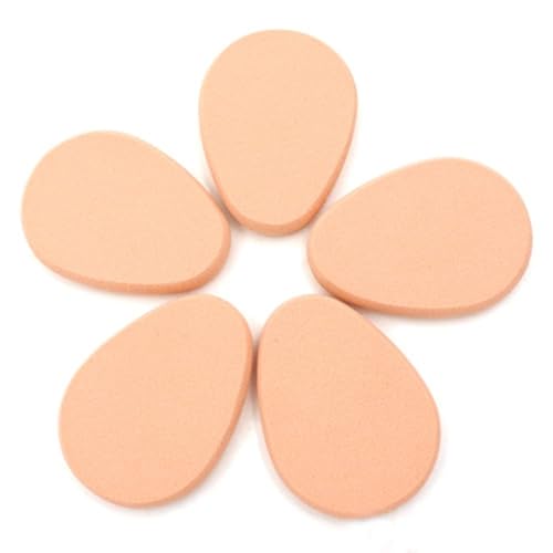 Fansoftiks 5Pcs Beige Makeup Sponge Blender Set for Flawless Foundation
