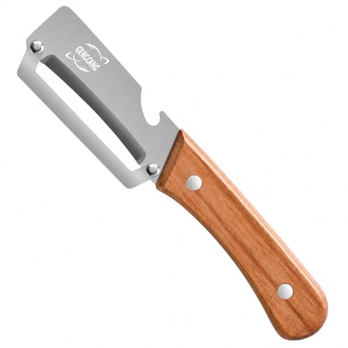 GENGCANG Multifunctional Vegetable Peeler with Wooden Handle