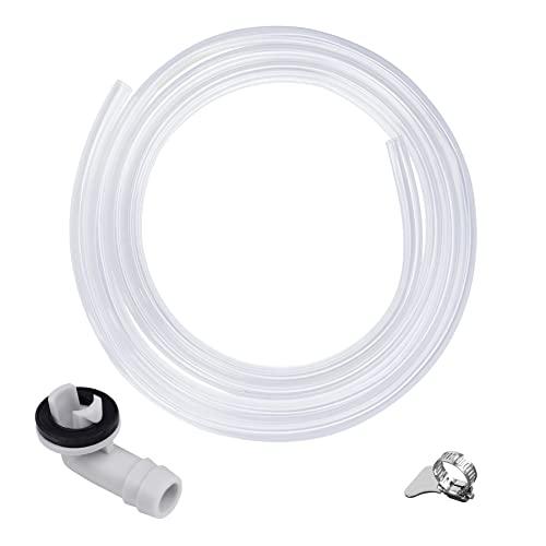 Flehomo 6 Feet Air Conditioner Drain Kit with PVC Hose & Clamps