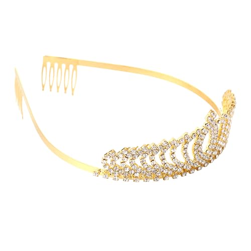 Crystal Princess Crown Tiara for Women Bridal Wedding Prom Hair Accessory