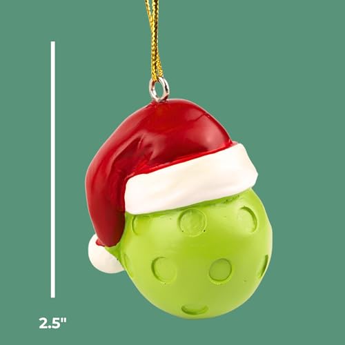 Pickleball Christmas Ornament - Festive 2.5 Inch Holiday Decor