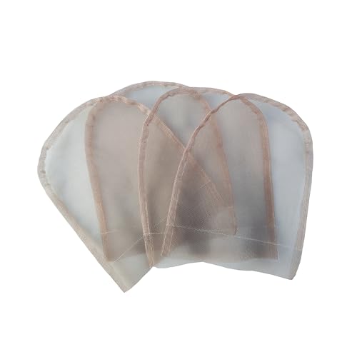 BLICAP 6x6 Brown Swiss Lace Closure Base Wig Making Net 4Pcs