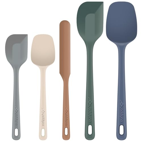 5-Piece Silicone Spatula Set - Heat Resistant, BPA-Free & Dishwasher Safe