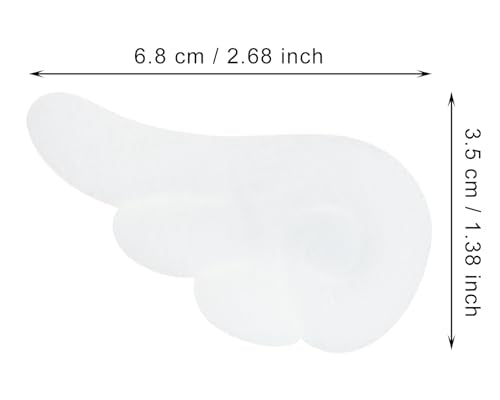 Penta Angel Wings Hair Clips 4Pcs Plush White Hair Barrettes