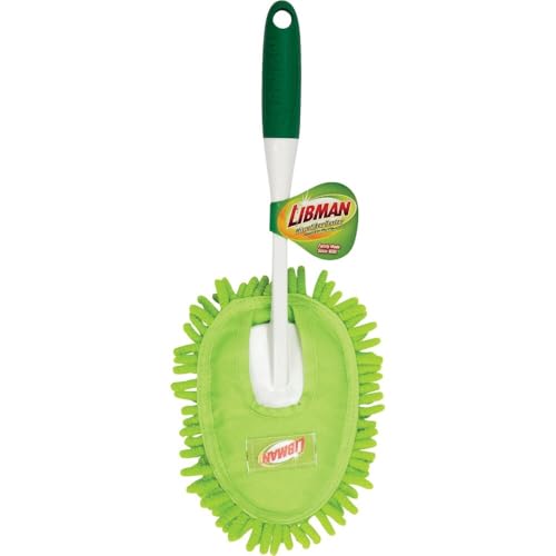 Libman Microfiber Duster with Reusable Washable Pads – Eco-Friendly Dusting Tool