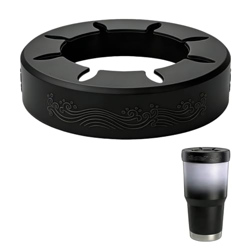 30oz Silicone Tumbler Ring Sleeve for YETI/RTIC - Black