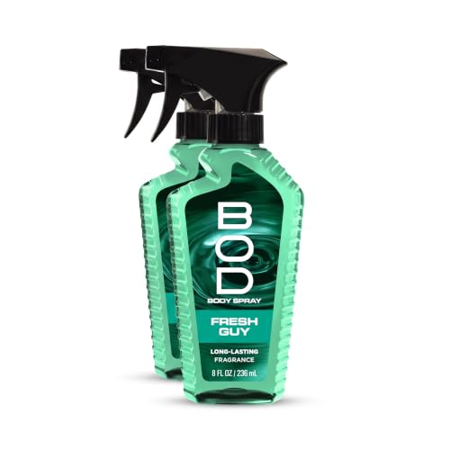 BOD Man Fresh Guy Body Spray for Men 8 oz Pack of 2 - Summer-Fresh Scent