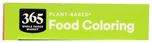 Plant-Based Food Coloring Set - Red, Yellow, Green, Blue - 1.2 Fl Oz