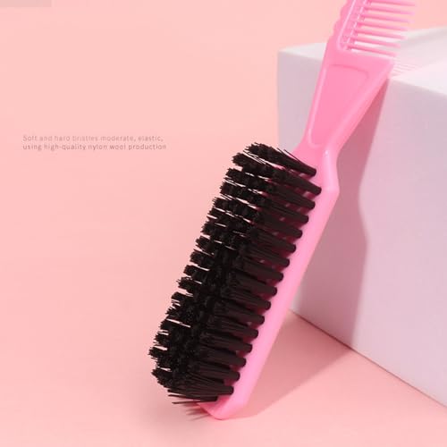 Double-Sided Neck Duster Brush with Soft Nylon Bristles for Barber and Home Grooming