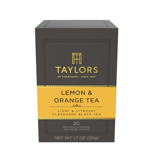 Taylors of Harrogate Lemon & Orange Black Tea Bags - 20ct (Pack of 6)