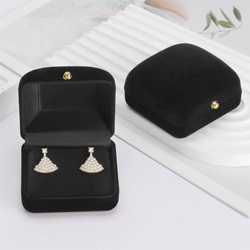 KUKUVR Velvet Earring Display Box - 2 Pcs Jewelry Holder for Women