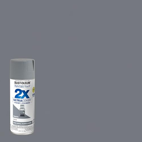 Rust-Oleum Painter's Touch 2X Satin Granite Spray Paint - Fast Dry, Durable, Any Angle