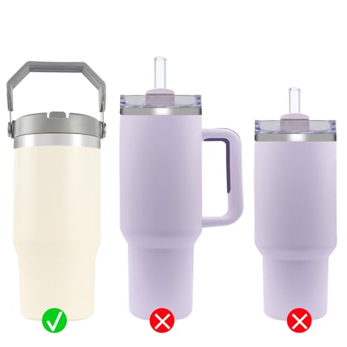 Clear Replacement Straws for Stanley IceFlow Tumblers - 8 Pack