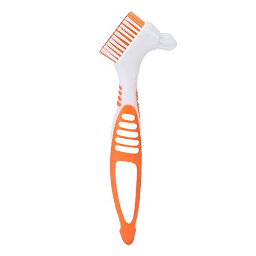 Sonew Dual Head Denture Cleaning Toothbrush for Complete and Partial Dentures