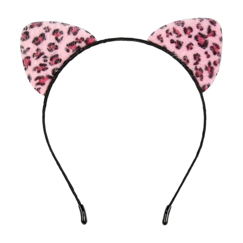Cat Ear Headband Furry Halloween Costume Headband for Women