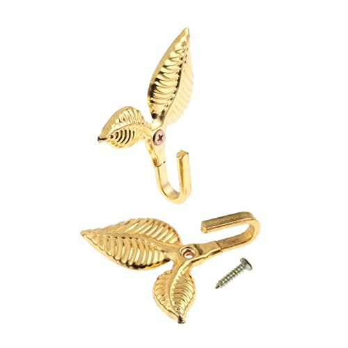 Vintage Leaf Curtain Holdbacks - 2Pcs Multifunctional Wall Hooks