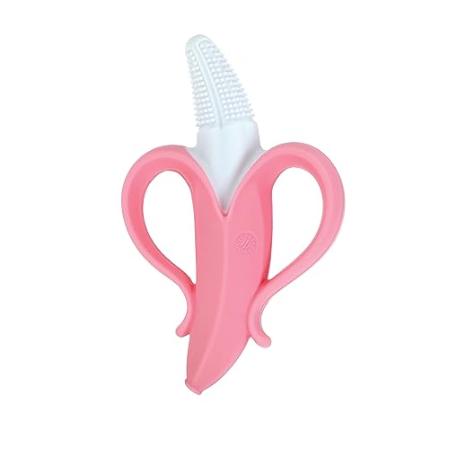 Nuby NanaNubs Banana Massaging Teether and Toothbrush - Pink